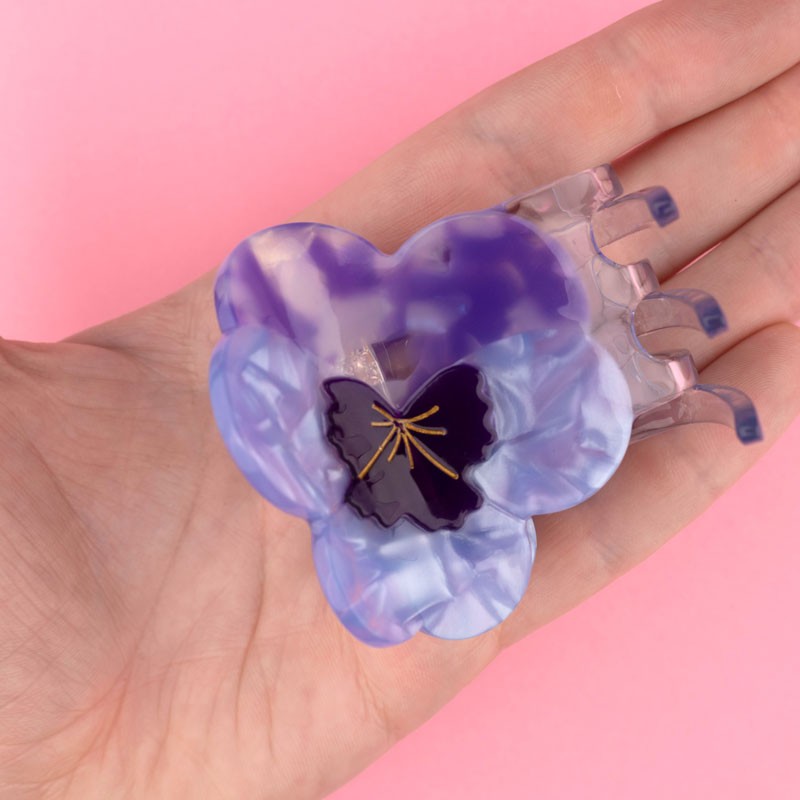 Pince à cheveux Pensées mauves Coucou Suzette Pensée Mauve vue produit