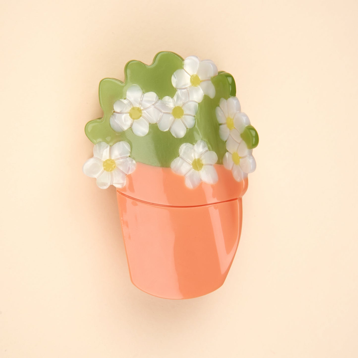 Pince à cheveux Pot de fleur Coucou Suzette portée