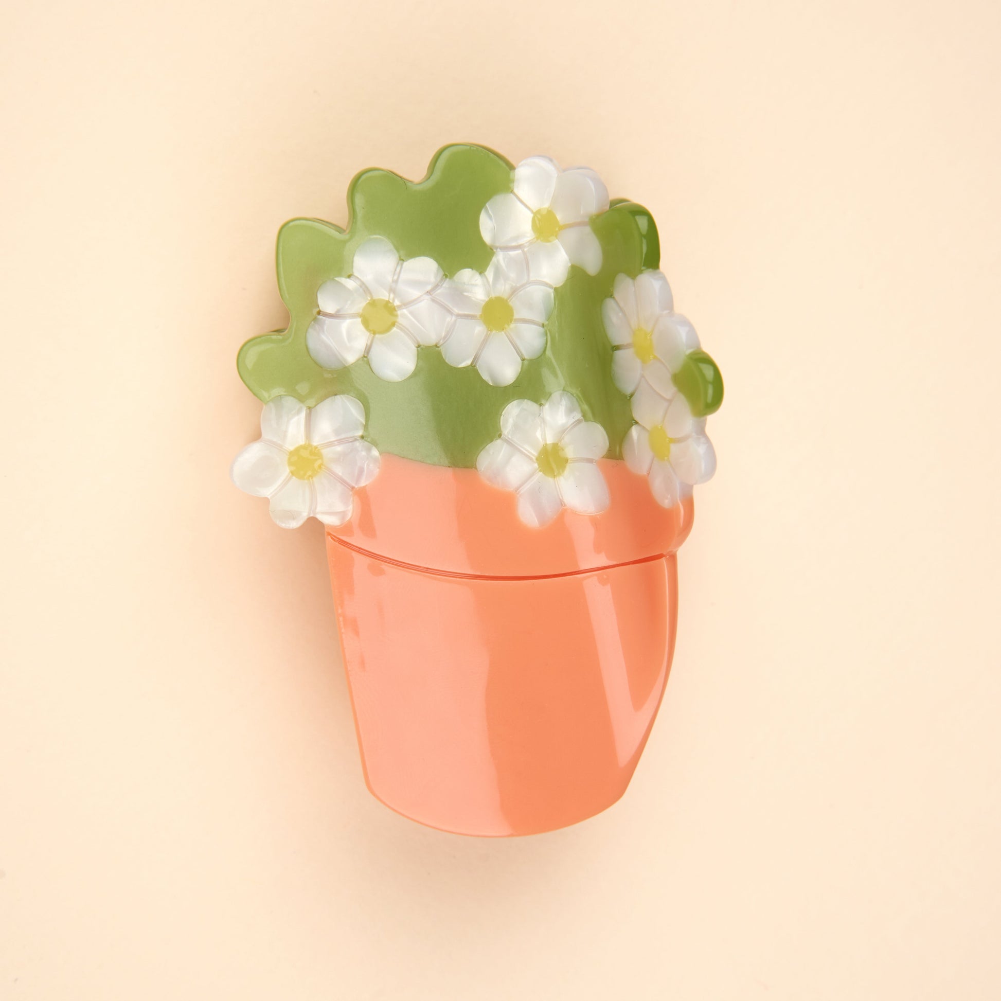 Pince à cheveux Pot de fleur Coucou Suzette portée