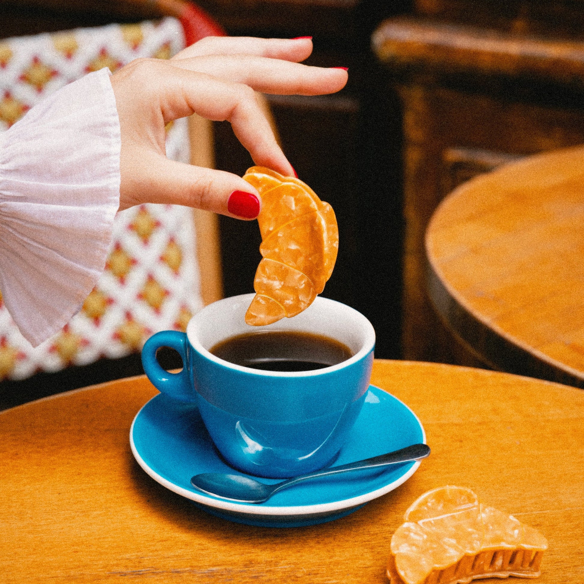 Pince à cheveux Croissant Coucou Suzette détail 2