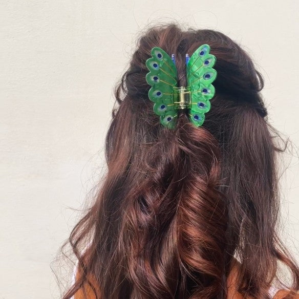 Pince à cheveux Paon Coucou Suzette vue produit