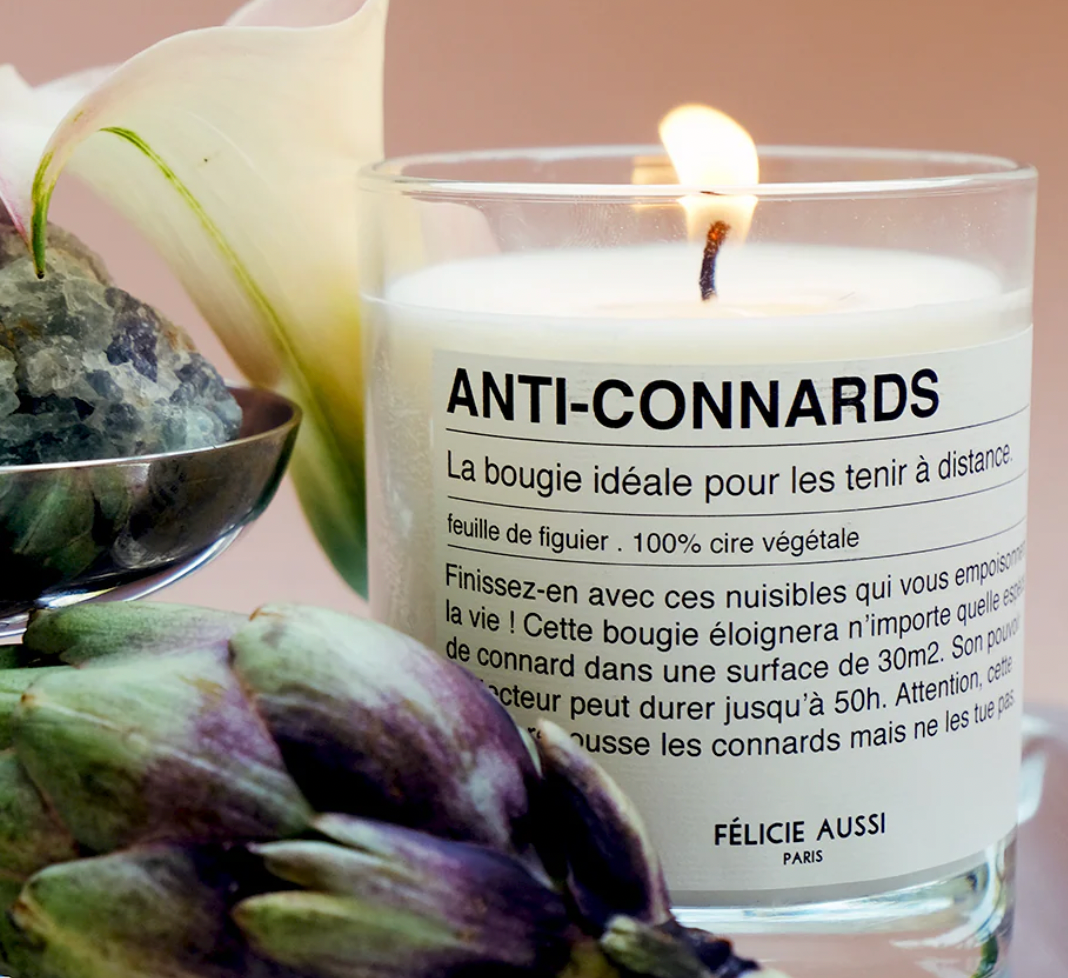 Bougie Anti-Connards - Feuille de figuier - Félicie Aussi vue produit 1