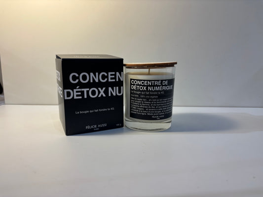 Bougie Concentré de détox numérique - Bois flotté - Félicie Aussi vue produit