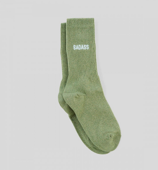 Chaussettes Badass paillettes vert 36/40 Félicie Aussi sans étiquette