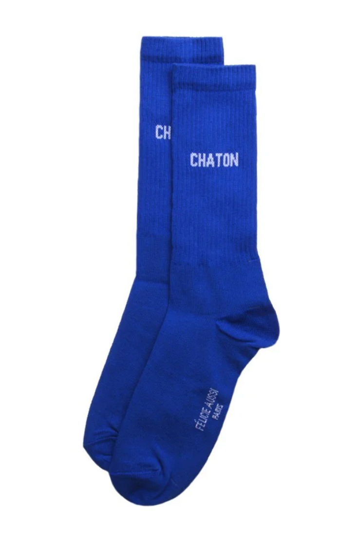 Chaussettes Chaton Bleu - 40/45 Félicie Aussi