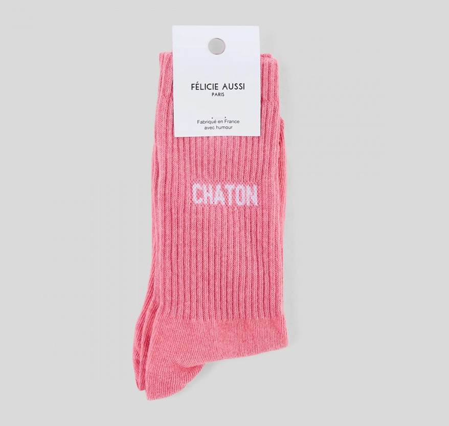 Chaussettes Chaton Rose - 36/40 Félicie Aussi