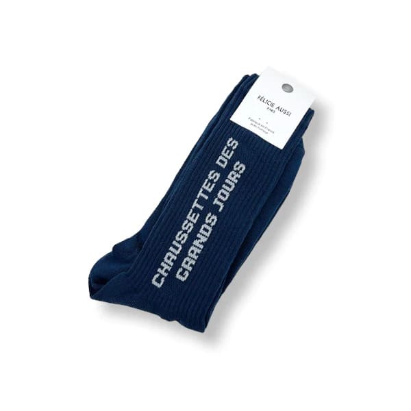 Chaussettes Des Grands Jours Bleu de Prusse - 40/45 Félicie Aussi