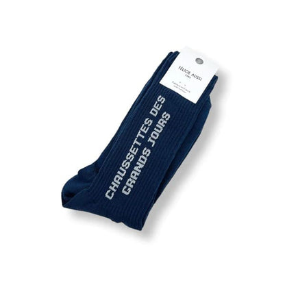 Chaussettes Des Grands Jours Bleu de Prusse - 40/45 Félicie Aussi