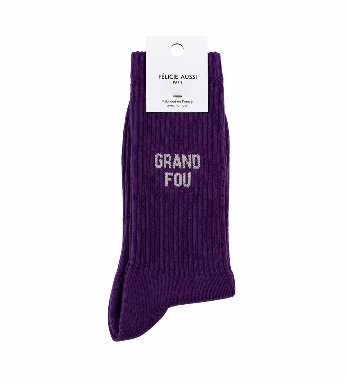 Chaussettes Grand Fou Violet - 40/45 Félicie Aussi