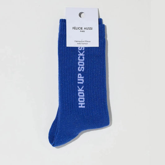 Chaussettes Hook Up Paillettes bleu - 36/40 Félicie Aussi
