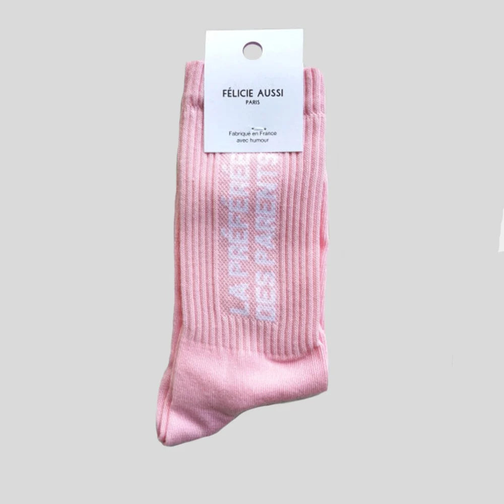Chaussettes La préférée des parents Rose - 36/40 Félicie Aussi