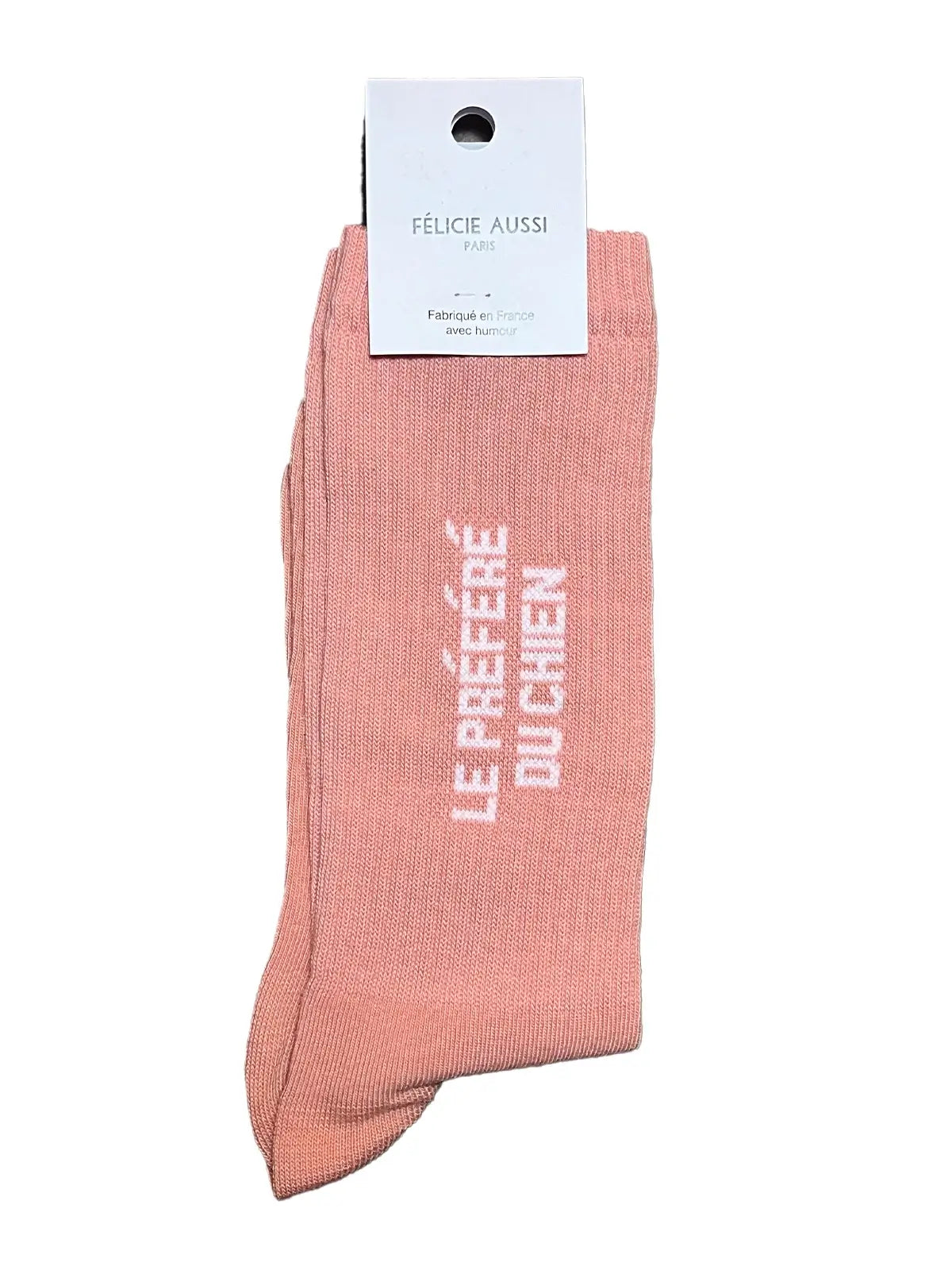 Chaussettes Le préféré du chien nude 40/45 Félicie Aussi