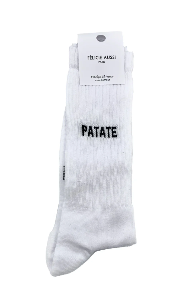 Chaussettes Patate Blanc - 40/45 Félicie Aussi