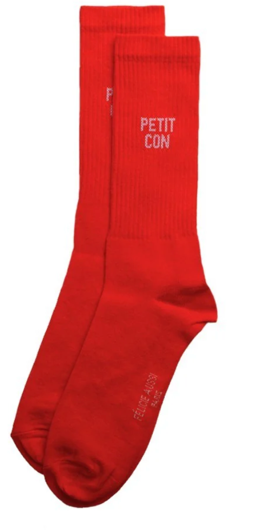 Chaussettes Petit con Rouge - 40/45 Félicie Aussi