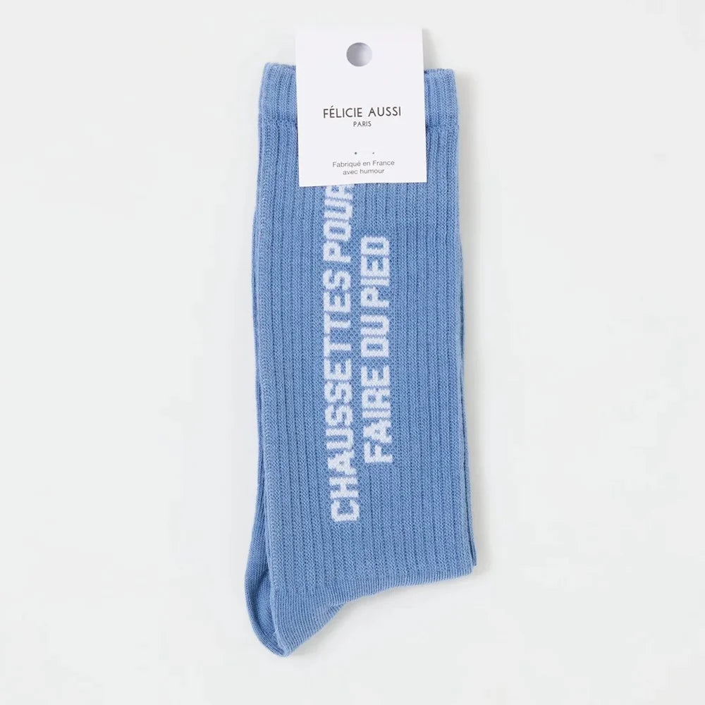 Chaussettes Pour faire du pied Chambray - 40/45 Félicie Aussi