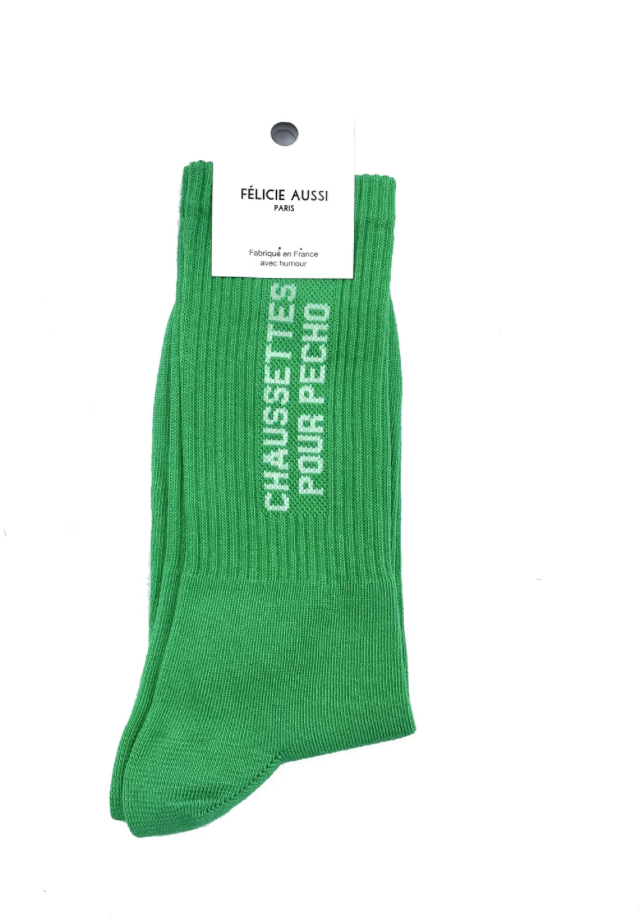 Chaussettes Pour Pécho Vert herbe - 40/45 Félicie Aussi