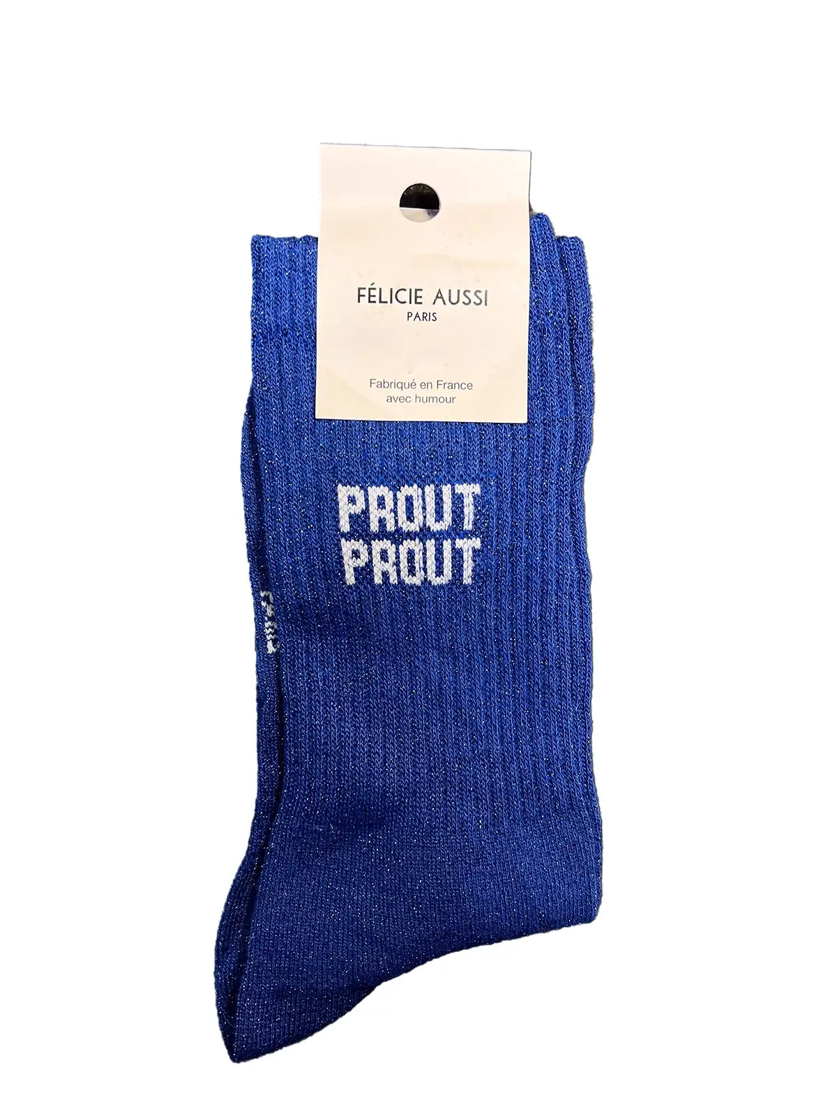 Chaussettes Prout prout Paillettes bleu - 36/40 Félicie Aussi
