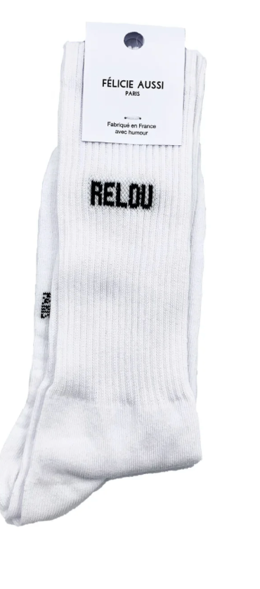 Chaussettes Relou Blanc - 40/45 Félicie Aussi