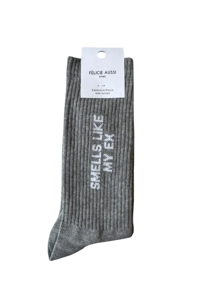 Chaussettes Smells like my ex Gris chiné - 40/45 Félicie Aussi