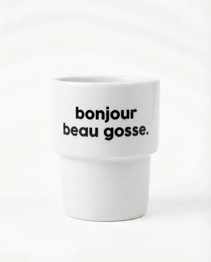 Gobelet Bonjour Beau Gosse - Félicie Aussi