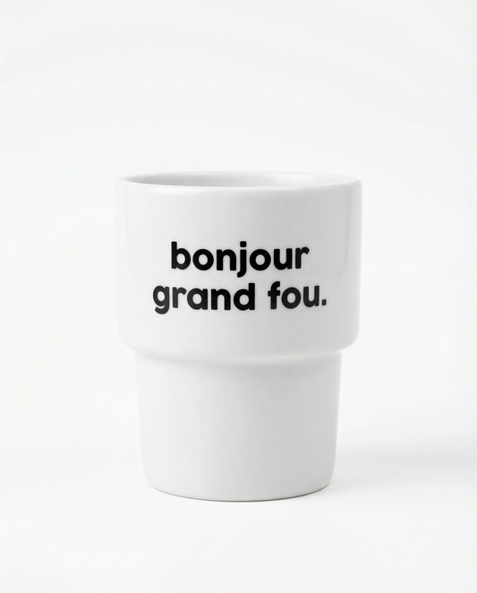 Gobelet Bonjour Grand Fou - Félicie Aussi