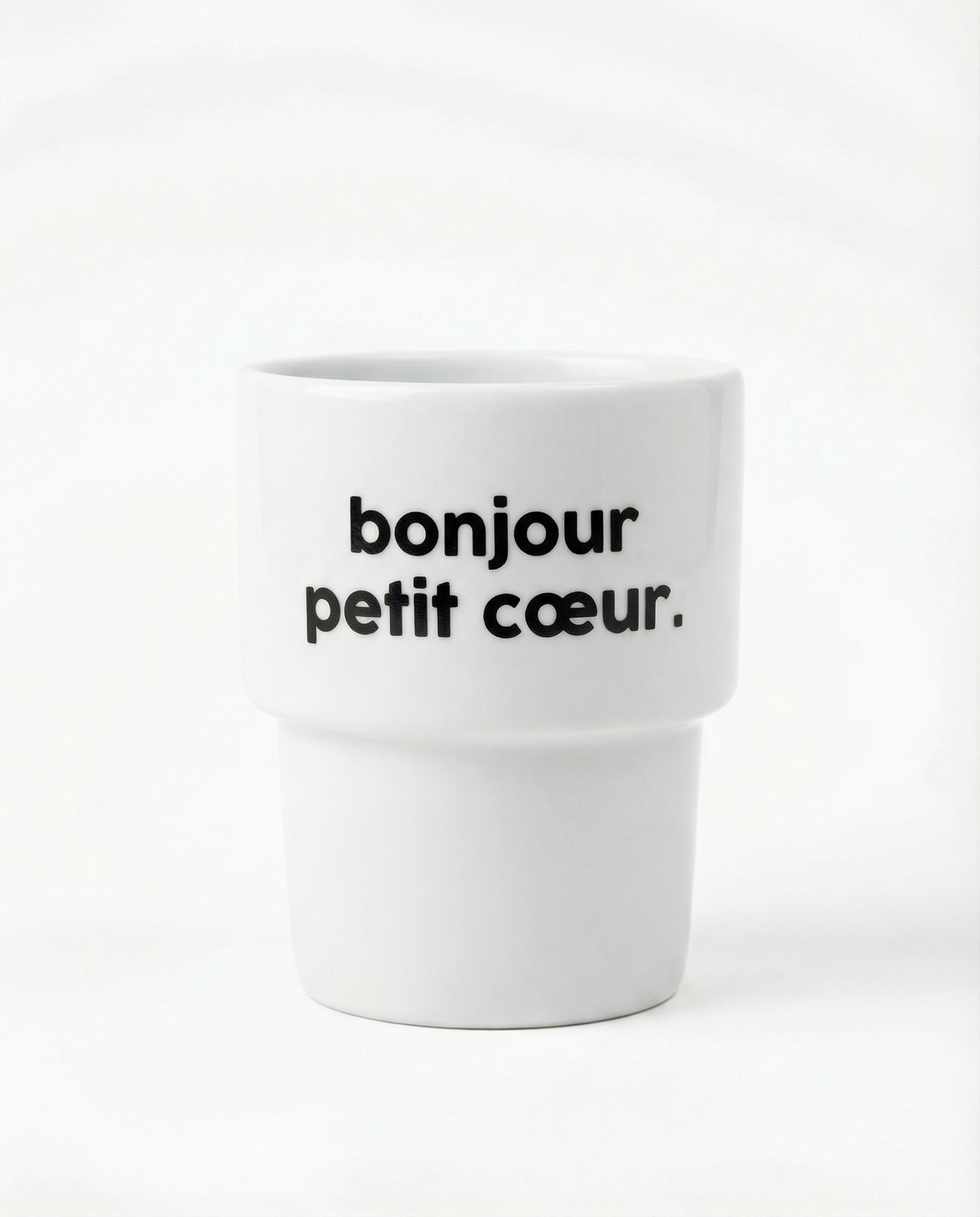 Gobelet Bonjour Petit coeur