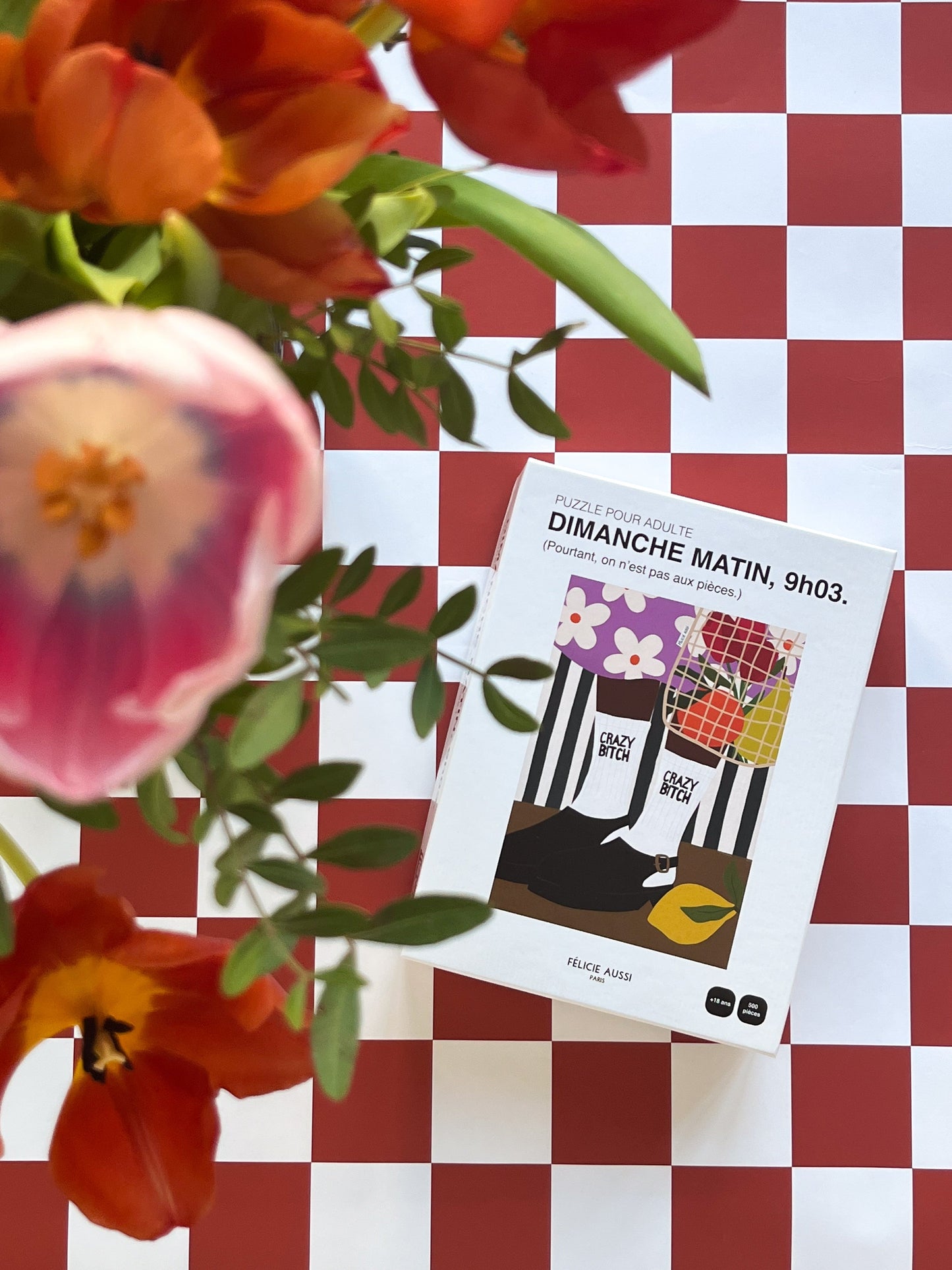 Puzzle Dimanche matin 9h03 - Félicie Aussi boîte et illustration
