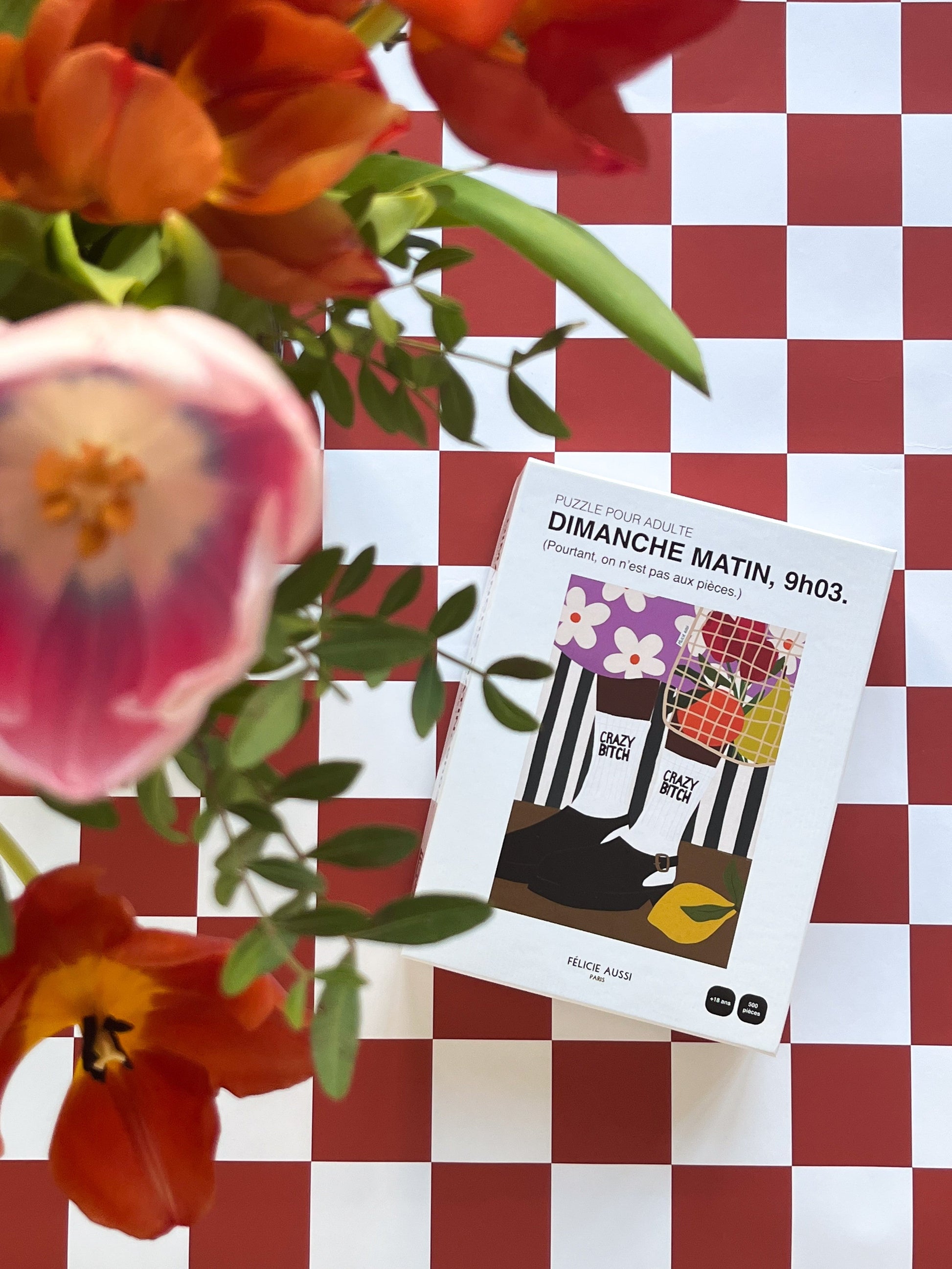 Puzzle Dimanche matin 9h03 - Félicie Aussi boîte et illustration