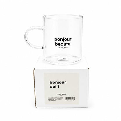 Tasse à café Bonjour Beauté - Félicie Aussi avec boîte