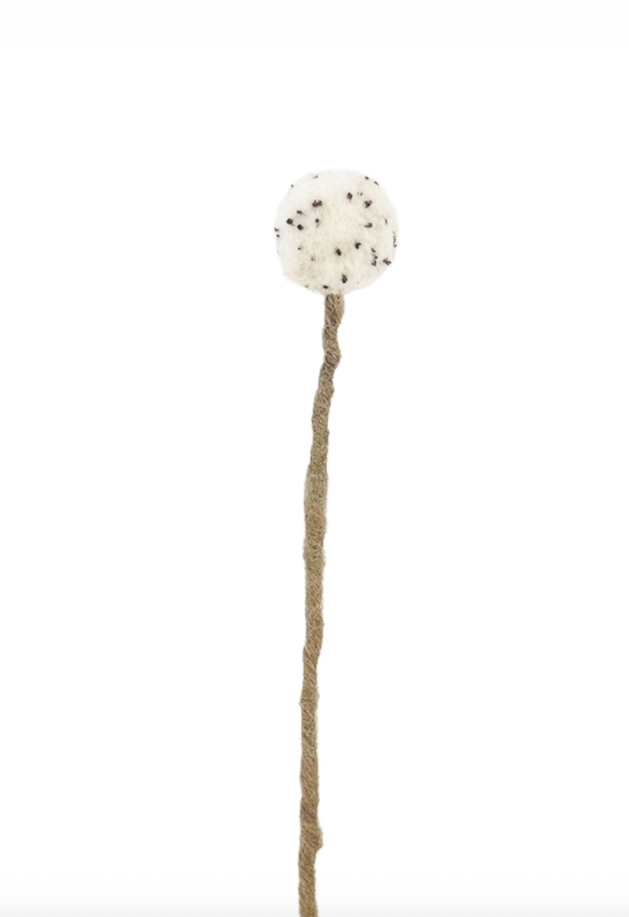 Fleur chardon Thistle en laine – vue 9