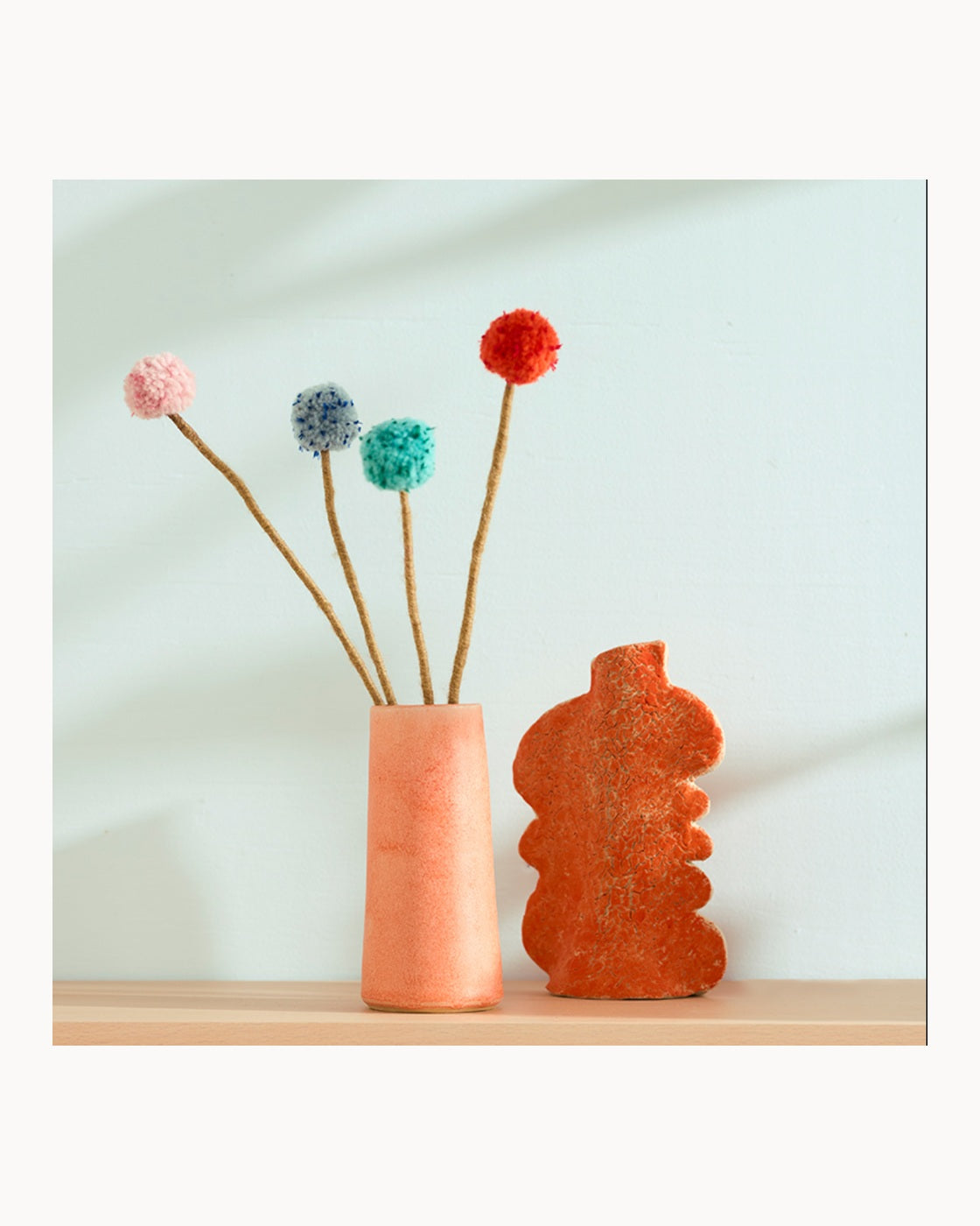 Fleur chardon Thistle en laine – vue principale 4:5
