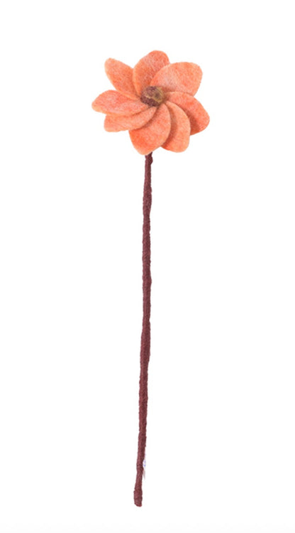 Fleur dahlia en laine – vue 2