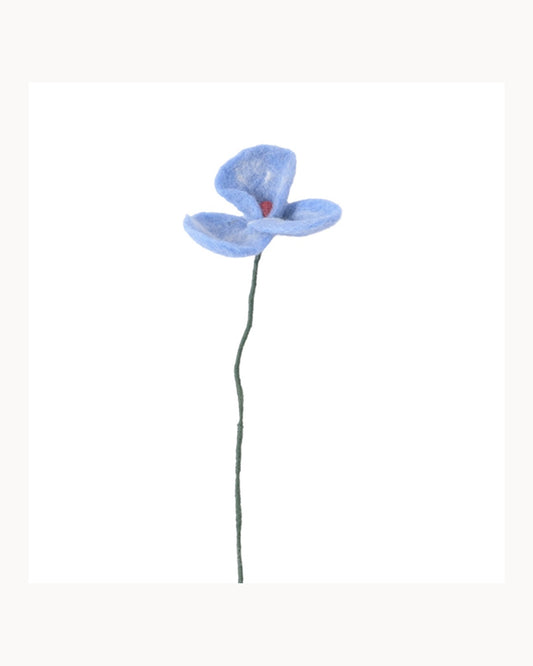 Fleur coquelicot Poppy en laine – vue principale 4:5