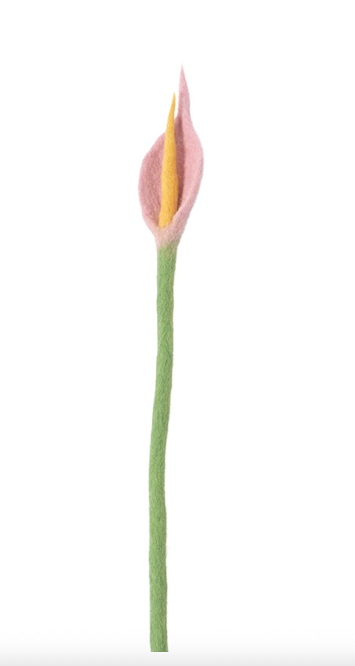 Fleur Flamingo en laine – vue 1