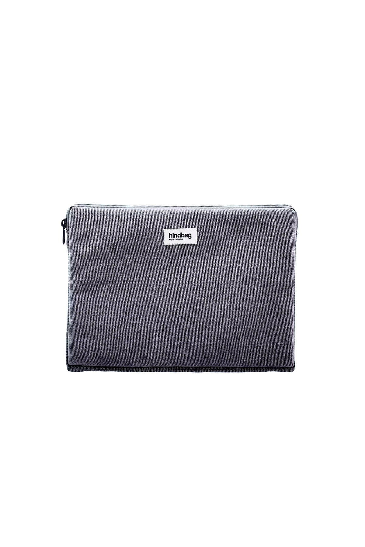 Housse ordinateur Ava 15 pouces Denim gris Hindbag vue produit