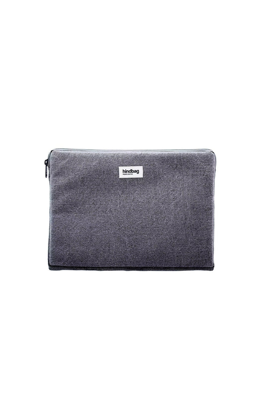Housse ordinateur Ava 15 pouces Denim gris Hindbag vue produit