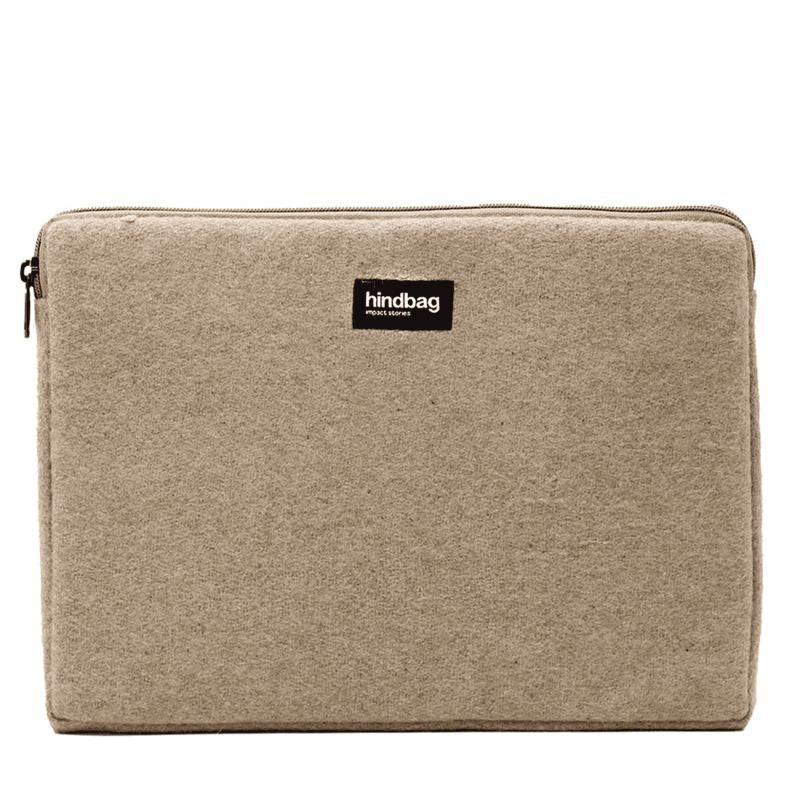 Housse ordinateur Ava 15 pouces Laine Beige Hindbag vue 1