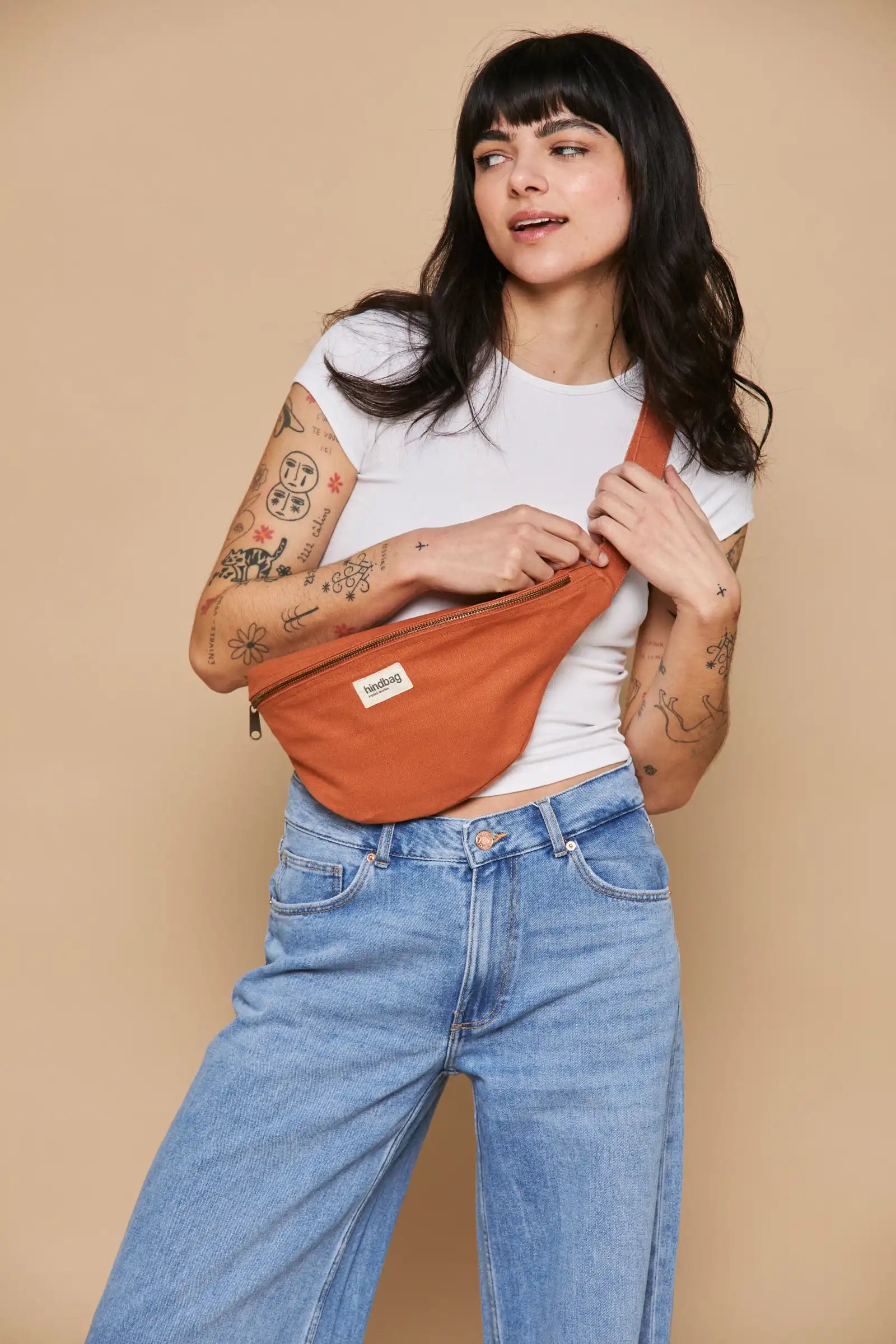 Sac banane Sasha Sienne Hindbag vue produit