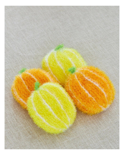 Éponge coréenne Citron avec feuille Joli Poom vue principale