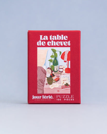 Boîte du mini puzzle La table de chevet 100 pièces Jour Férié, vue principale