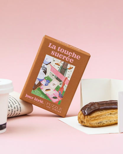 Boîte du mini puzzle La touche sucrée 100 pièces Jour Férié, vue principale