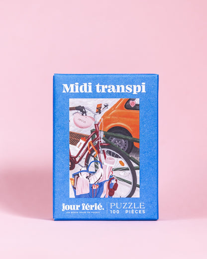 Boîte du mini puzzle Midi transpi 100 pièces Jour Férié, vue principale