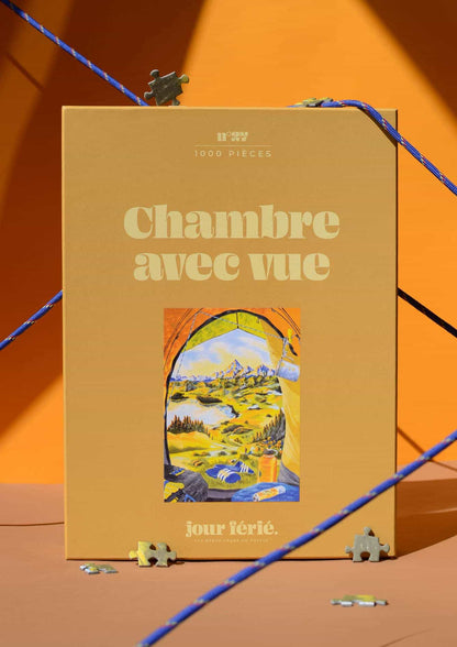 Boîte du puzzle Chambre avec vue de Jour Férié 1000 pièces