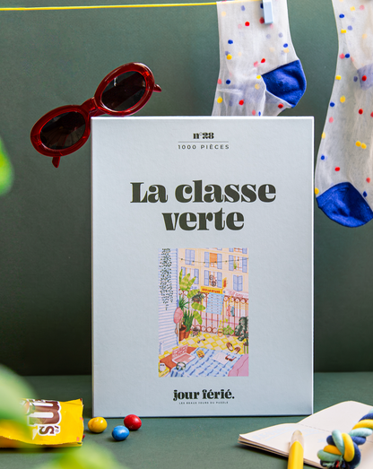 Boîte du puzzle La classe verte de Jour Férié 1000 pièces