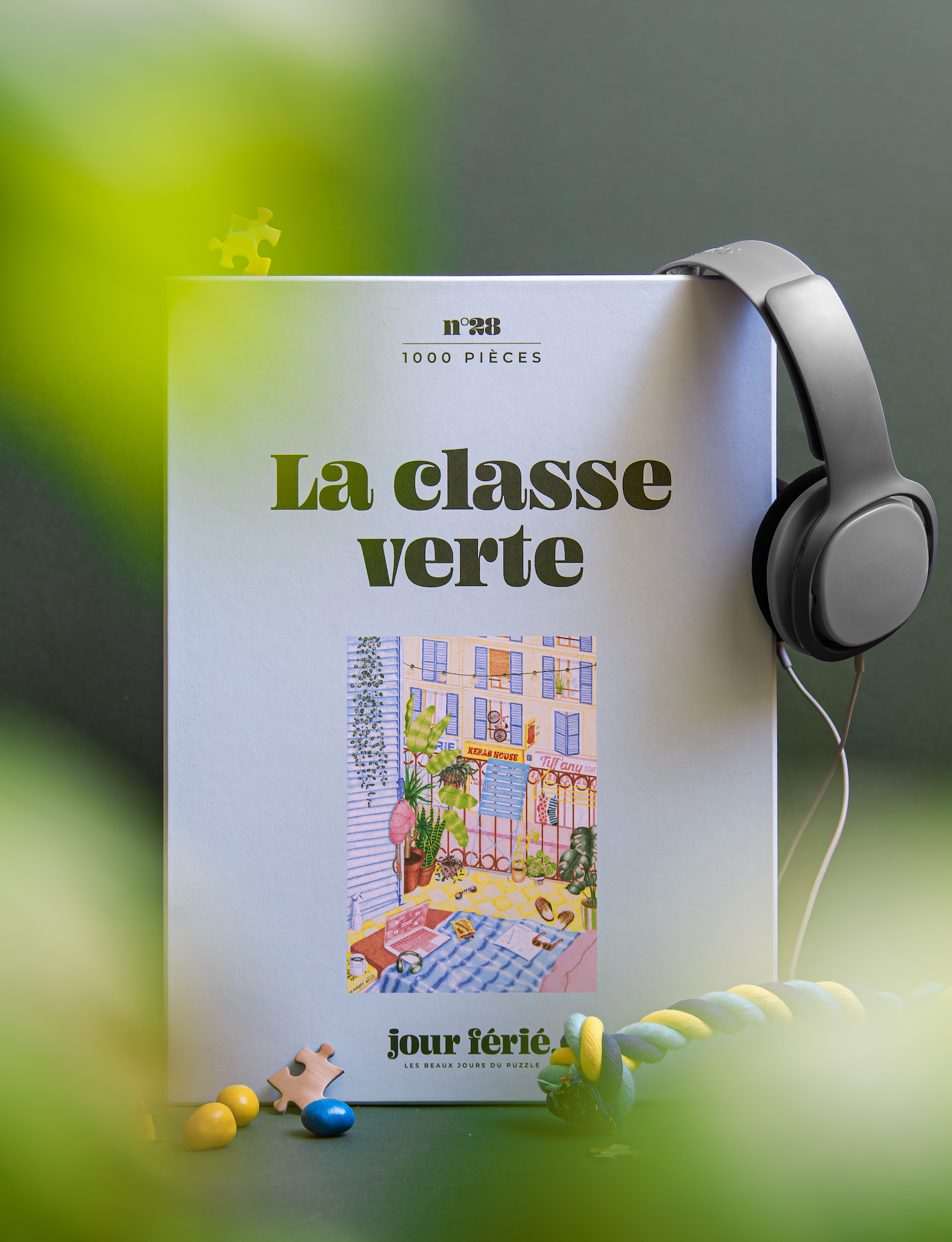 Puzzle La classe verte Jour Férié présenté en situation