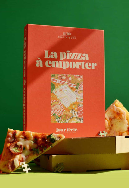 Boîte du puzzle La pizza à emporter de Jour Férié 1000 pièces
