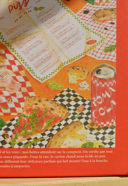 Puzzle La pizza à emporter fabriqué en France par Jour Férié