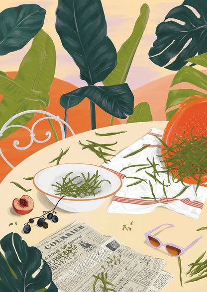Illustration du puzzle Les haricots verts Jour Férié