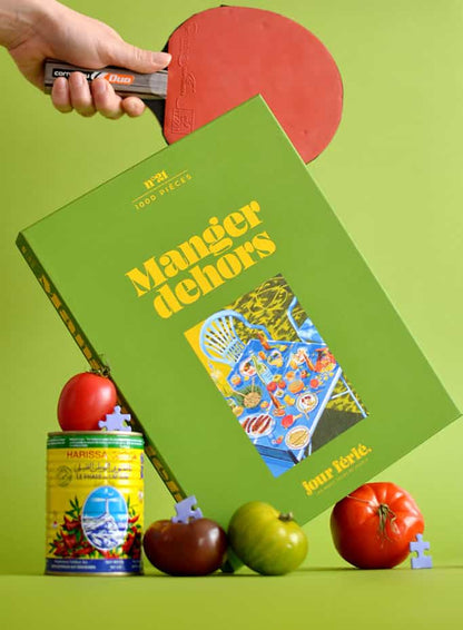 Boîte du puzzle Manger dehors de Jour Férié 1000 pièces
