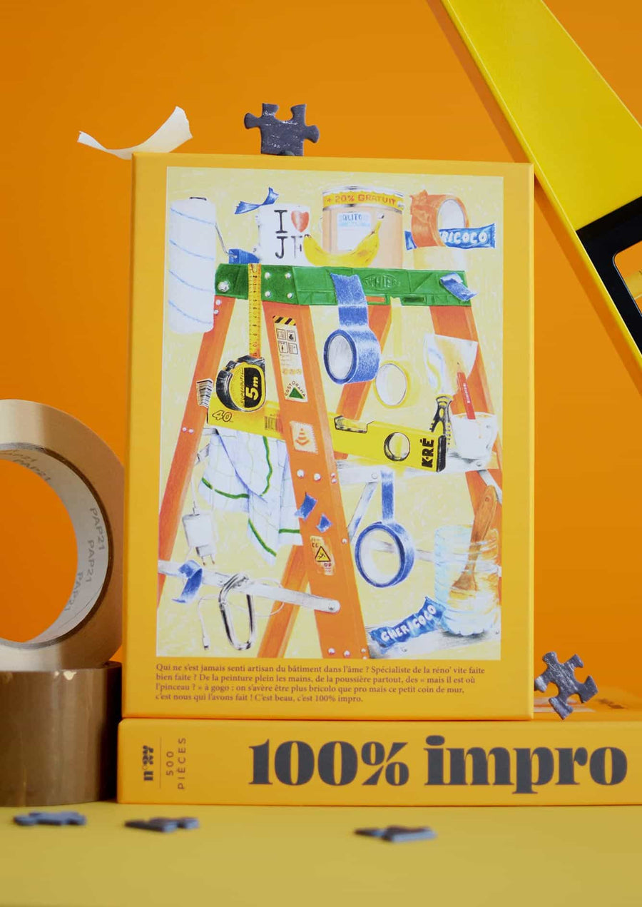 Boîte du puzzle 100% impro de Jour Férié 500 pièces